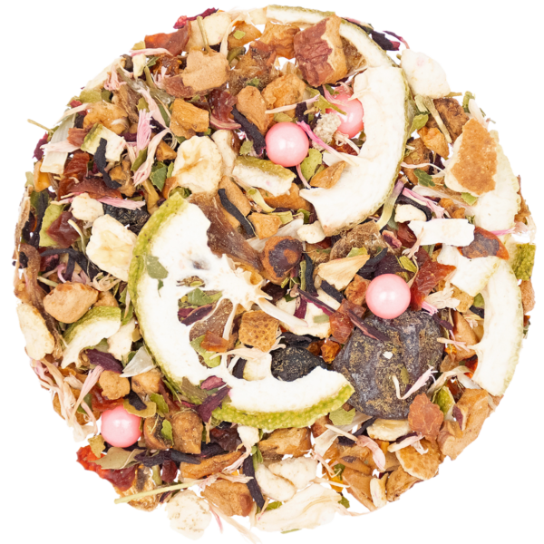 Loose herbal tea with fruit