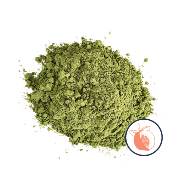 Matcha powder with peach icon